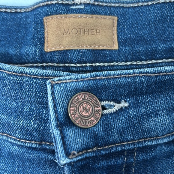 MOTHER The Swooner Roller Crop Fray Sz 31 - Picture 4 of 11